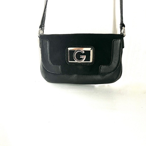 😍🌻 Guess Cross Body Bag Black Vegan Leather - Picture 6 of 6